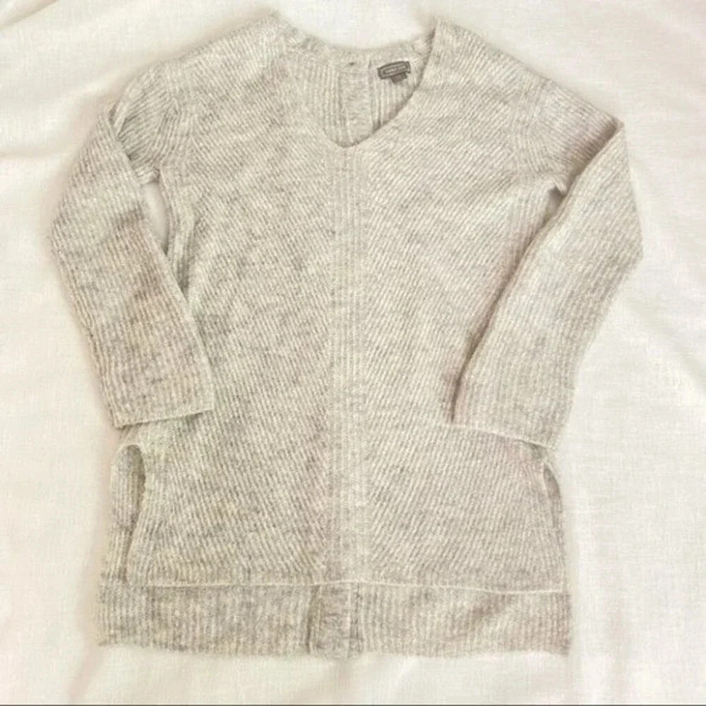 Point Sur Open Back Sweater In Heather Dusk Grey - Picture 6 of 16